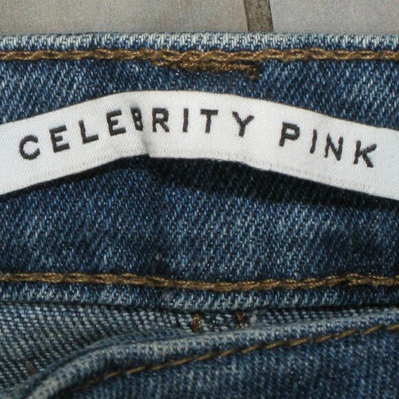 Celebrity Pink Distressed Daisy Duke Jean Shorts Size 7/28 - Picture 5 of 5